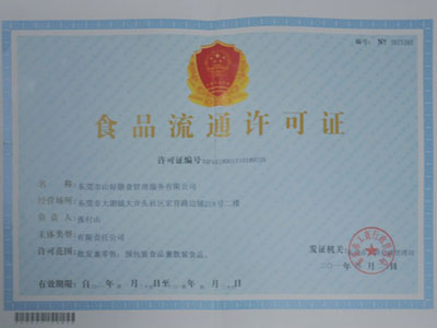 食品流通許可證